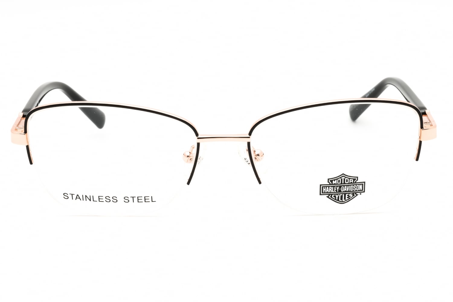 NEW Harley Davidson Shiny Rose Gold stainless Steel Eye Glasses Round metal sunglasses | Harley-Davidson CA main image 4