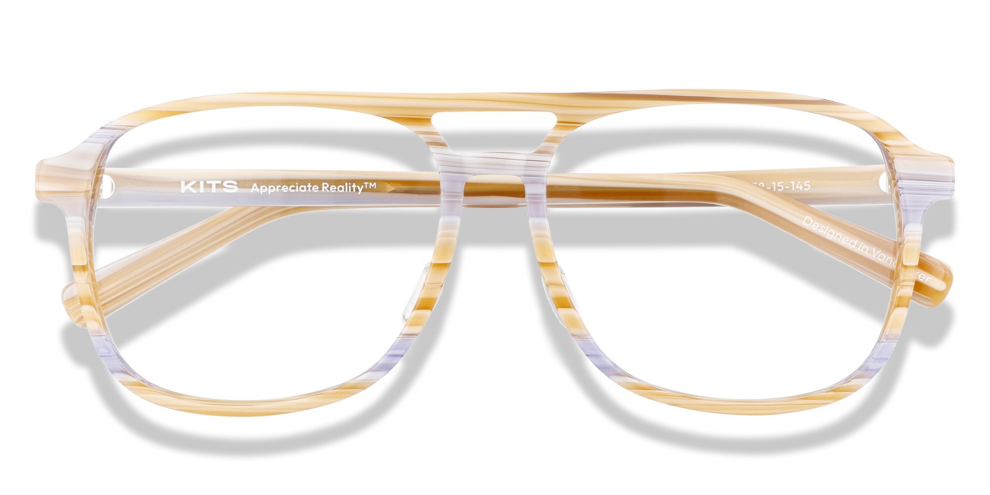 Blue Stripe KITS Saturday Lift-off™ SE Eyeglasses — Aviator