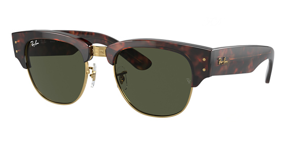 Ray-Ban RB0316S MEGA CLUBMASTER - Mock Tortoise On Arista, Acetate, Round frame