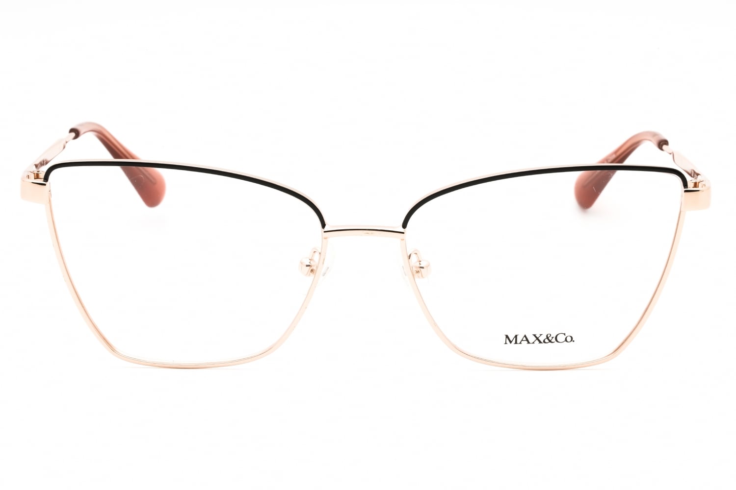Max & Co MO5035 - Shiny Rose Gold, Metal, Cat Eye frame