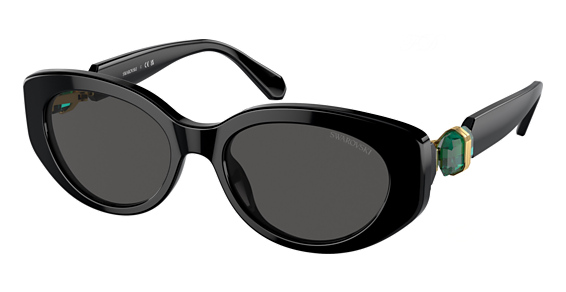 Swarovski SK6002 - Black, Plastic, Cat Eye frame