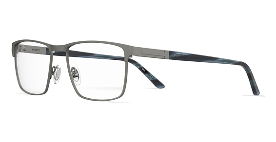 Elasta E 3129 - Dark Grey, Stainless Steel, Rectangle frame