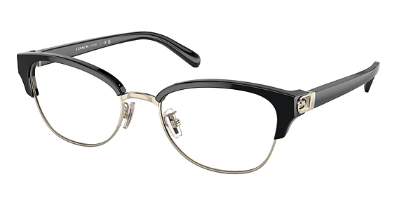 COACH HC6195 - Shiny Light Gold, Plastic, Oval frame