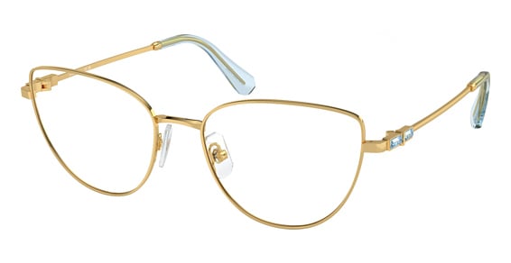 Swarovski SK1007 - Gold, Metal, Cat Eye frame