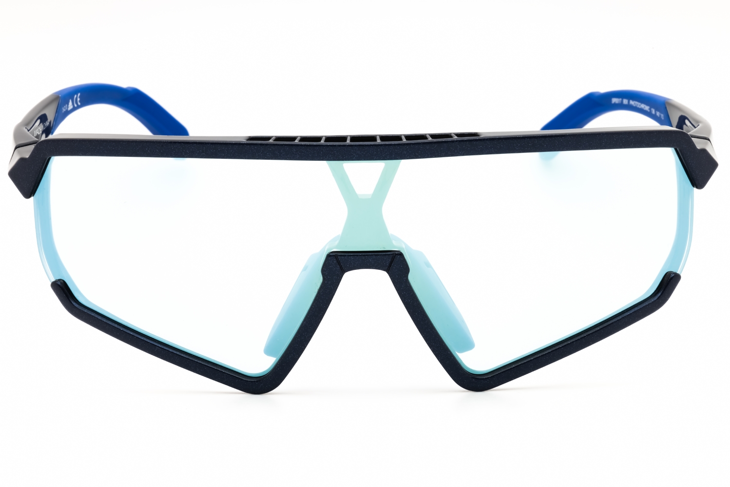 Adidas SP0017 - Shiny Blue, Acetate, Wrap-Around frame