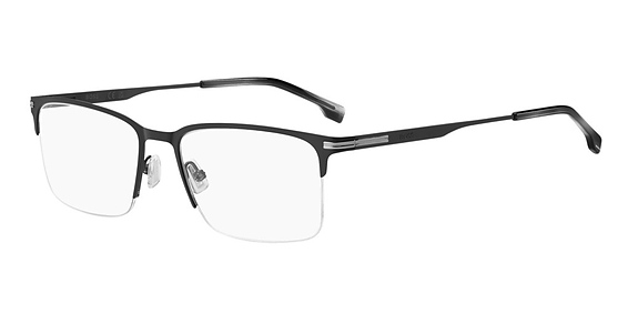 Hugo Boss Boss 1850 - Matte Black, Stainless Steel, Rectangle frame