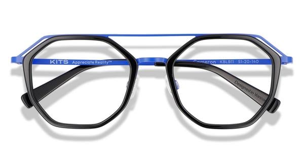 KITS Cameron - Blue/Black, Mixed Materials, Geometric frame