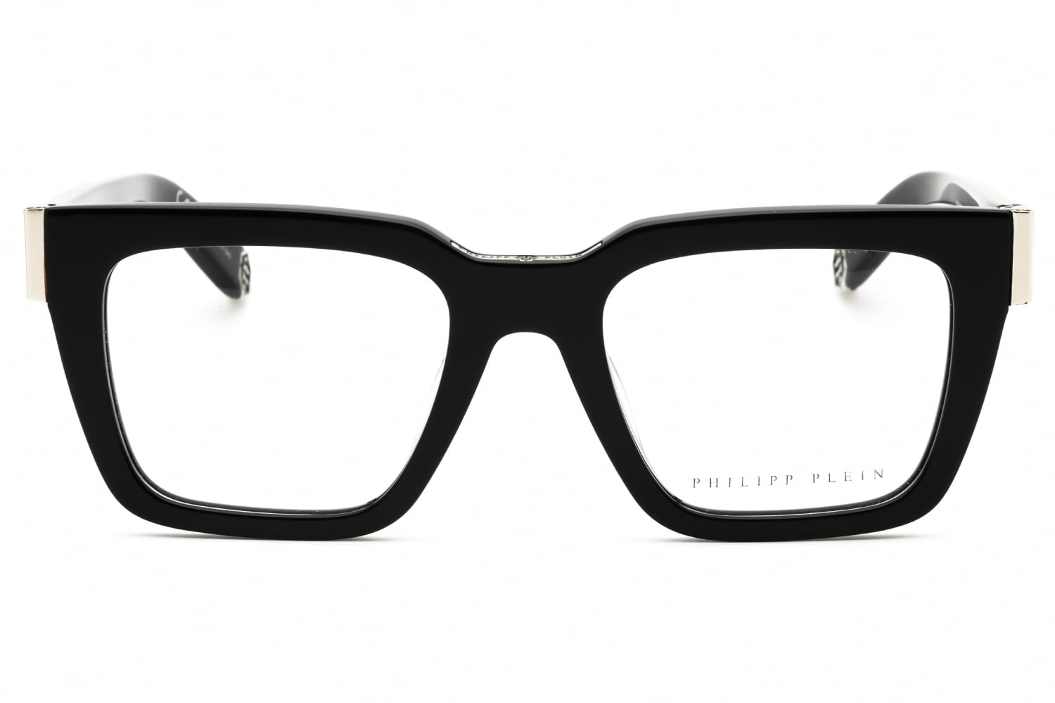 Philipp Plein VPP112M - Shiny Black, Acetate, Rectangle frame
