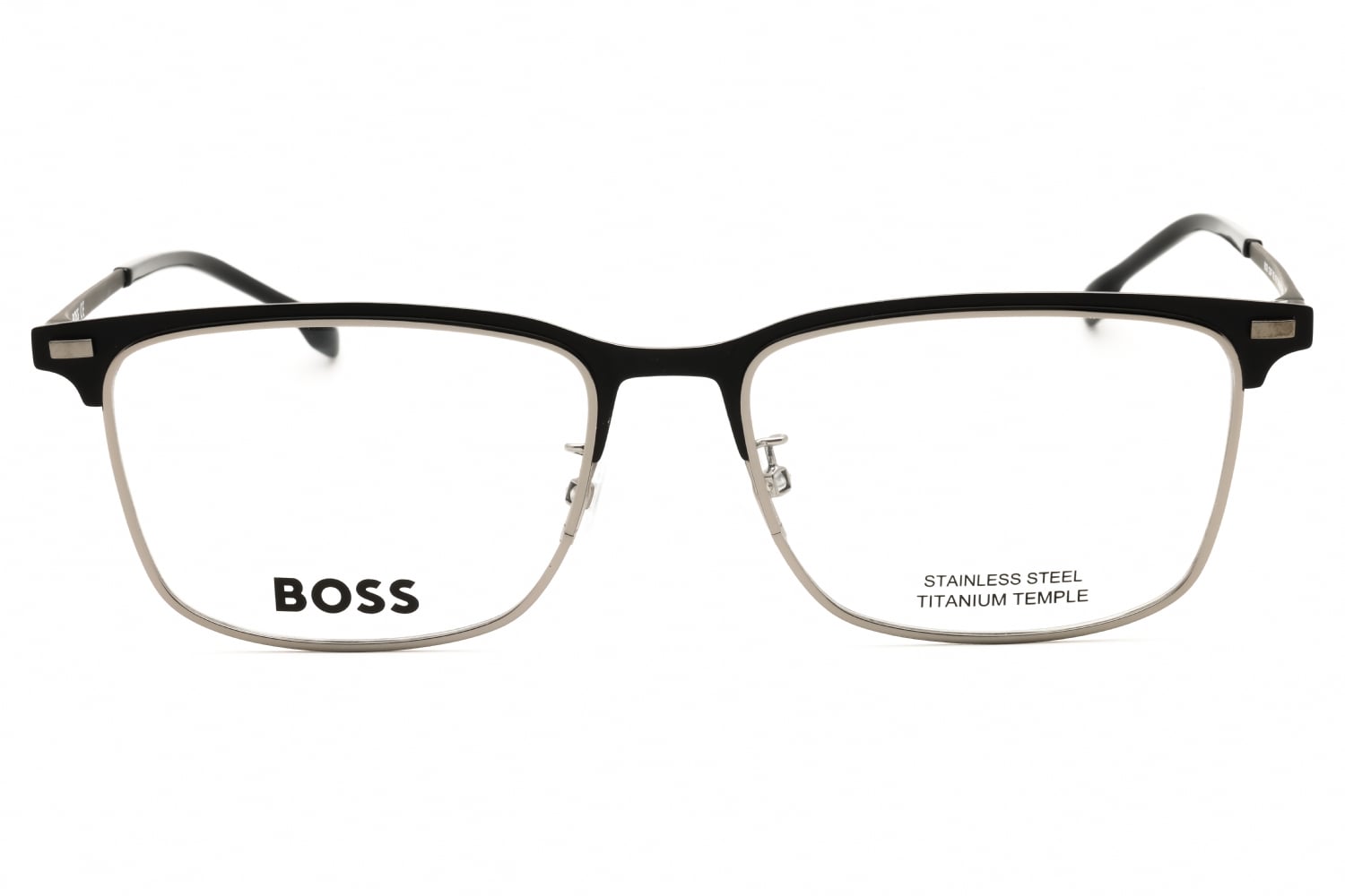 Hugo Boss BOSS 1224/F - Matte Black, Metal, Rectangle frame