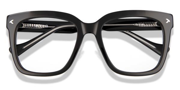 KITS Jasmina Comfort Fit - Black, Acetate, Rectangle frame