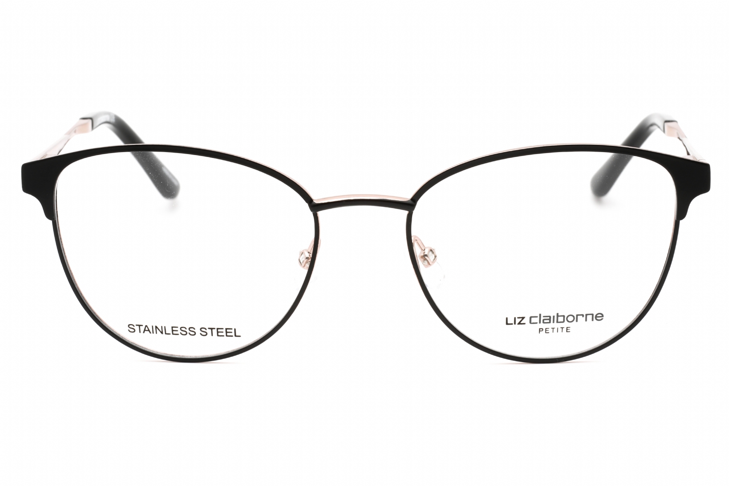 Liz Claiborne L 462 - Matte Black, Mixed Materials, Cat Eye frame