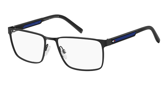 Tommy Hilfiger TH 2204 - Black Blue, Stainless Steel, Rectangle frame