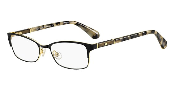 Kate Spade Laurianne/US - Black Havana, Stainless Steel, Rectangle frame