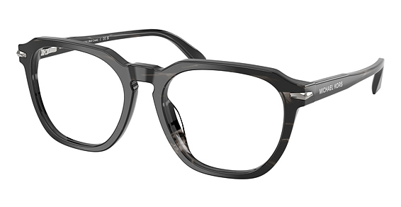 Michael Kors MK4174U WOLF CREEK - Black Horn, Plastic, Round frame
