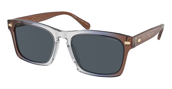 COACH HC8397U CR628 - Pecan Blue Grey Gradient, Plastic, Rectangle frame