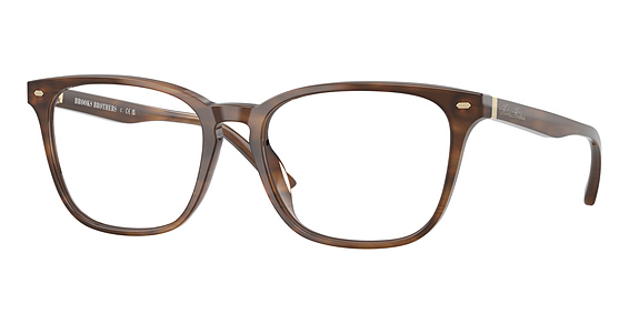 Brooks Brothers BB2076U - Brown Horn, Plastic, Oval frame