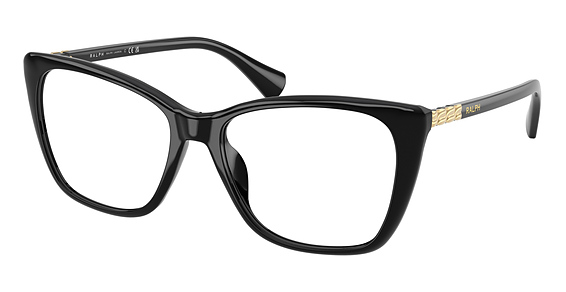 Ralph Lauren RA7177U - Shiny Black, Acetate, Rectangle frame