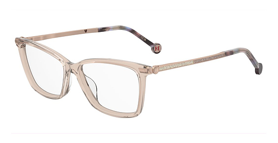 Carolina Herrera HER 0356/G - Champagne, Acetate, Rectangle frame