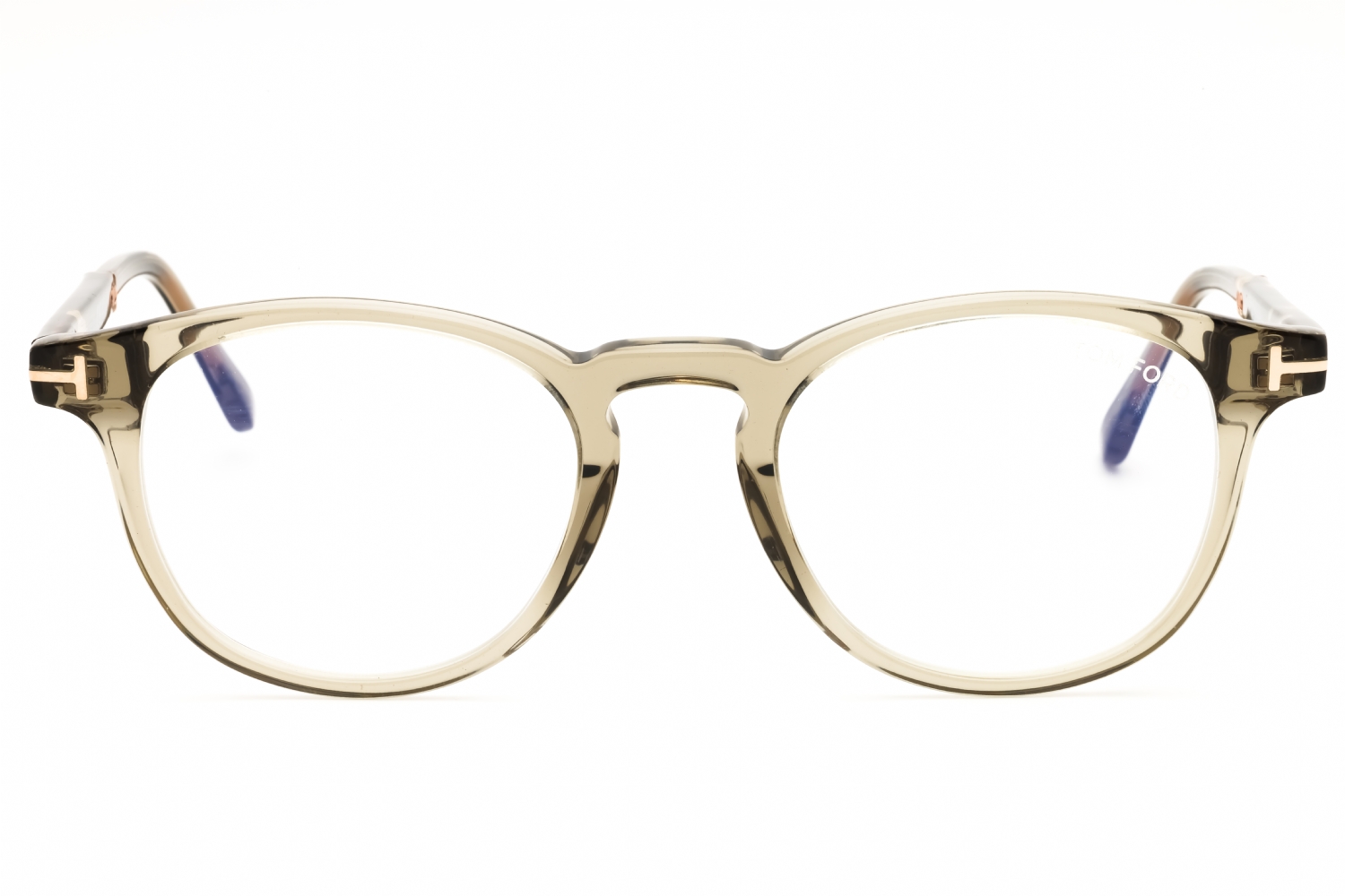 Tom Ford FT5891-B - Light Green/other/clear, Acetate, Round frame