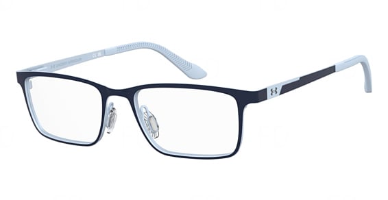 Under Armour UA 9015 - Blue Multi, Stainless Steel, Rectangle frame