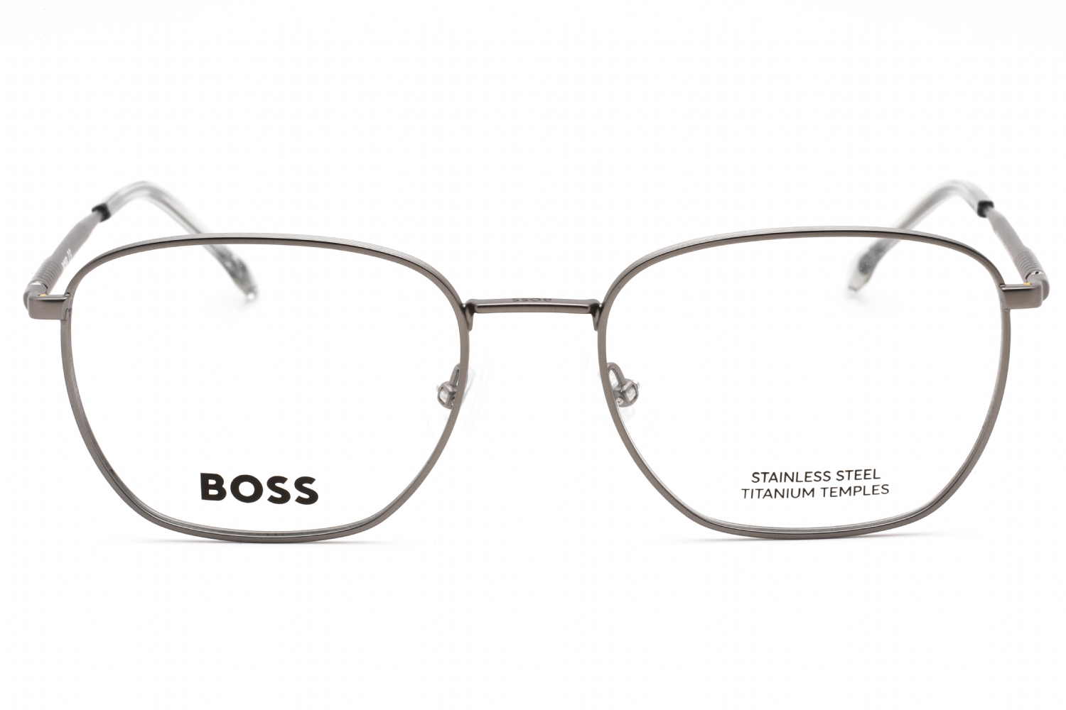 Hugo Boss BOSS 1415 - Matte Dark Ruthenium, Metal, Rectangle frame