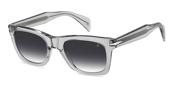 David Beckham DB 1222/S/US - Kb79o Grey, Acetate, Rectangle frame