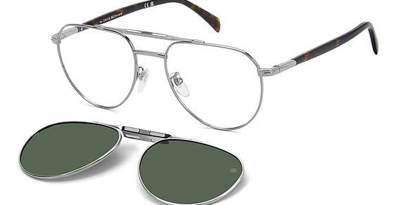 David Beckham DB 1238/C/US - 31zuc Ruth Hvna, Stainless Steel, Aviator frame
