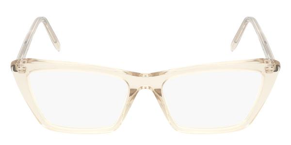 Saint Laurent SL 737 Mica Thin Opt - Beige, Acetate, Rectangle frame