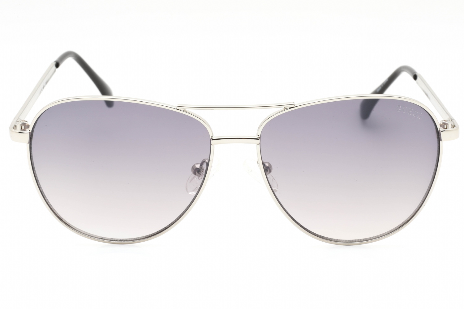 Guess GF6157 - Shiny Light Nickeltin, Metal, Aviator frame