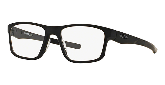 Oakley OX8078 HYPERLINK - Satin Black, Acetate, Rectangle frame