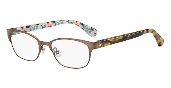 Kate Spade Diandra - Brown Pattern, Stainless Steel, Rectangle frame