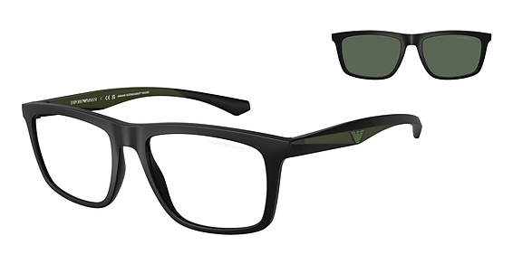 Emporio Armani EA4235 - Matte Black, Acetate, Rectangle frame