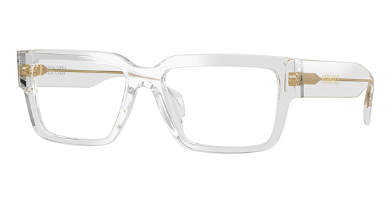 Versace VE3374U - Light Transparent Grey, Plastic, Rectangle frame
