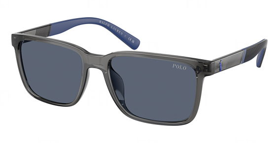 Polo PH4189U - Shiny Transparent Grey, Acetate, Rectangle frame