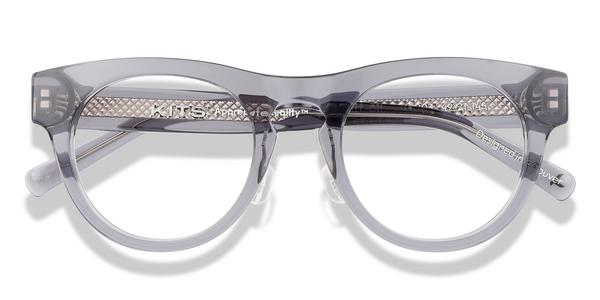 KITS Elway Alpha Lift-off™ - Transparent Light Grey, Acetate, Round frame
