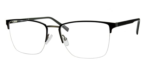Liz Claiborne CB 276 - Matte Black, Stainless Steel, Rectangle frame