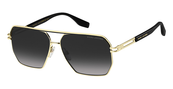 Marc Jacobs Marc 584/S - Rhl9o Gold Blck, Metal, Aviator frame