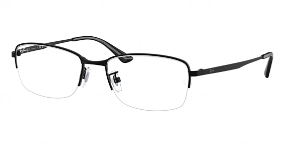 Ray-Ban RX8774D - Matte Black, Titanium, Rectangle frame
