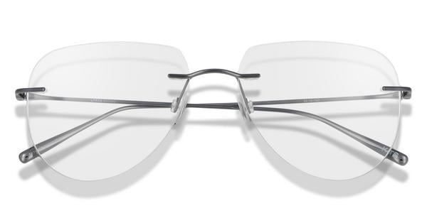 KITS Lykke - Gunmetal, Titanium, Rimless frame