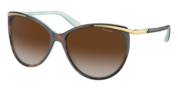 Ralph Lauren RA5150 RA 5150 - Havana On Acquamarine, Plastic, Cat Eye frame