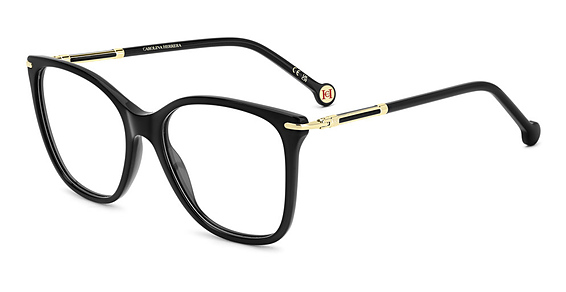 Carolina Herrera HER 0270 - Black, Acetate, Rectangle frame