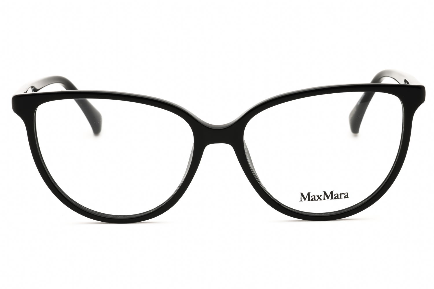 Max Mara MM5055 - Shiny Black, Acetate, Oval frame