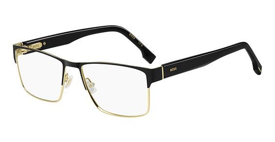 Hugo Boss Boss 1764 - Matte Black Gold, Stainless Steel, Rectangle frame