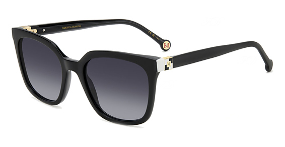 Carolina Herrera HER 0236/S - 80s9o Black Whte, Acetate, Rectangle frame