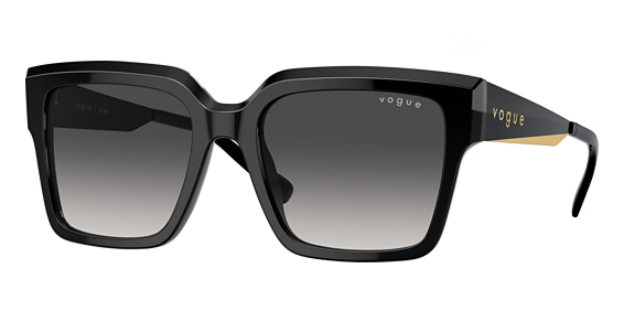 Vogue VO5553S - Black, Plastic, Rectangle frame