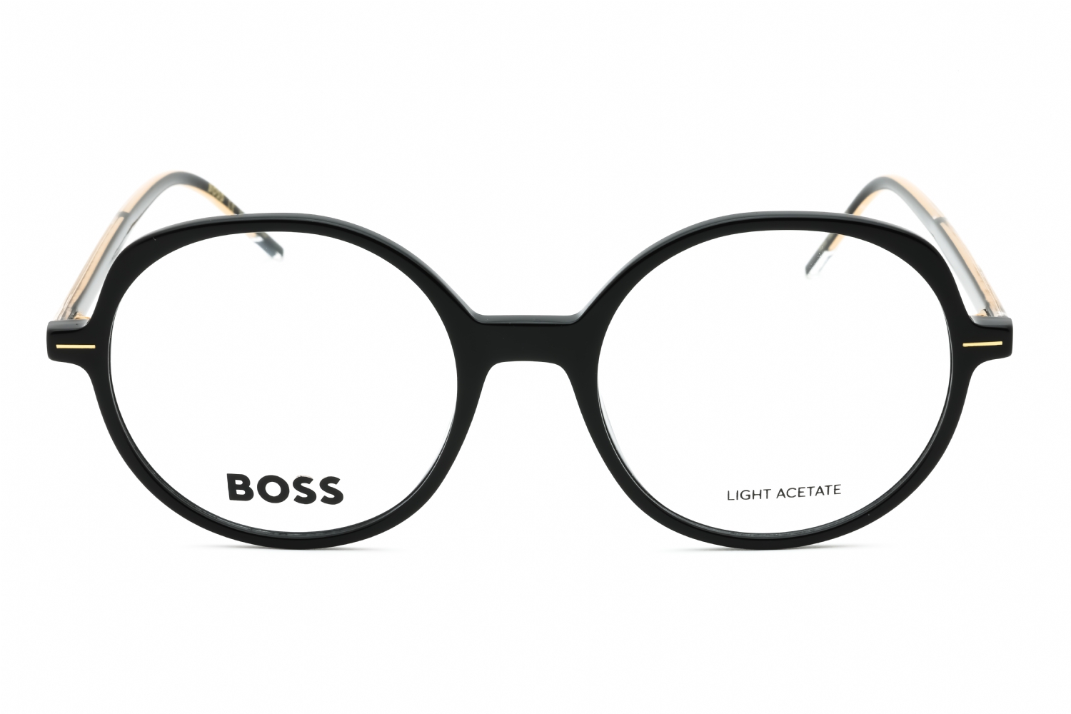 Hugo Boss BOSS 1588 - Black CRY, Plastic, Round frame