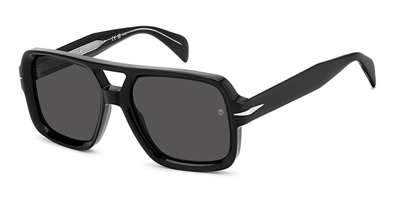 David Beckham DB 7151/S/US - 807ir Black, Acetate, Aviator frame