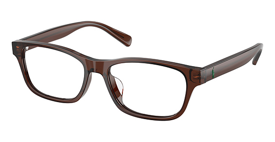 Polo PH2306D - Shiny Transparent Brown, Plastic, Rectangle frame