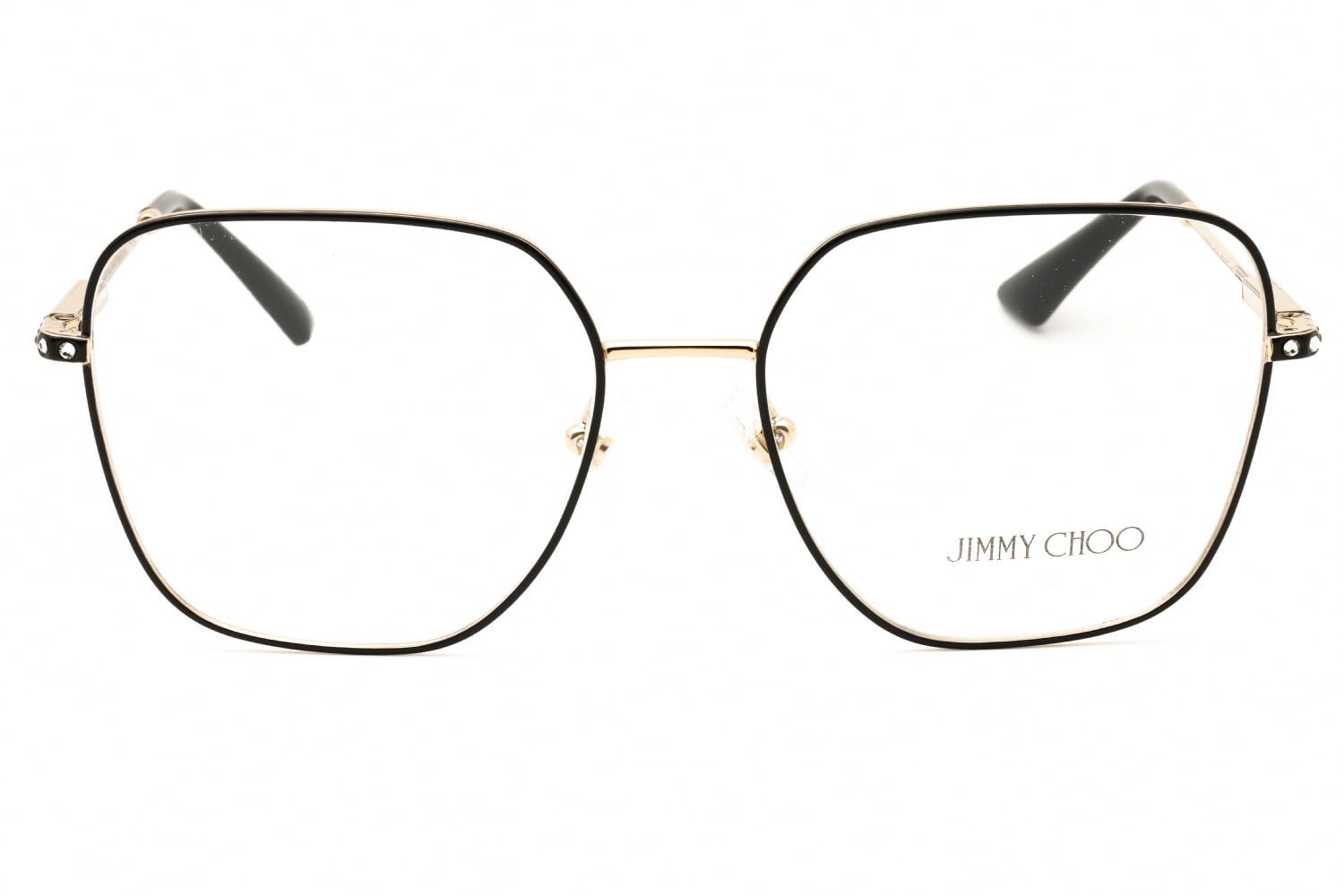 Jimmy Choo 0JC2001B - Pale Gold/black, Metal, Rectangle frame