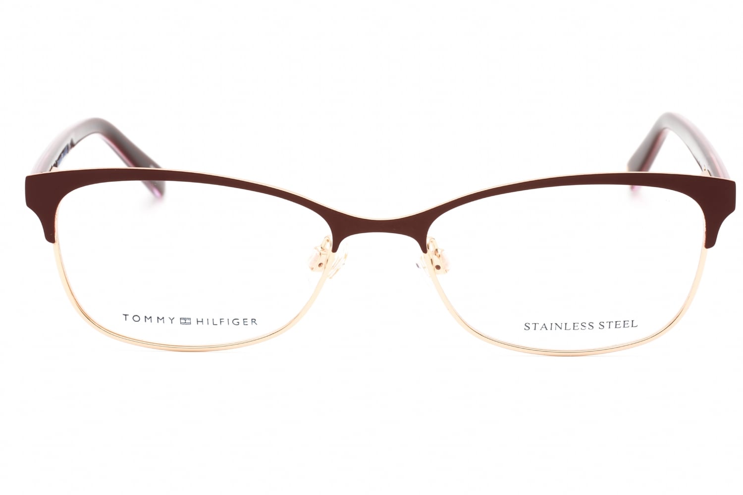 Tommy Hilfiger TH 1777 - RED Gold, Mixed Materials, Mixed Shapes frame
